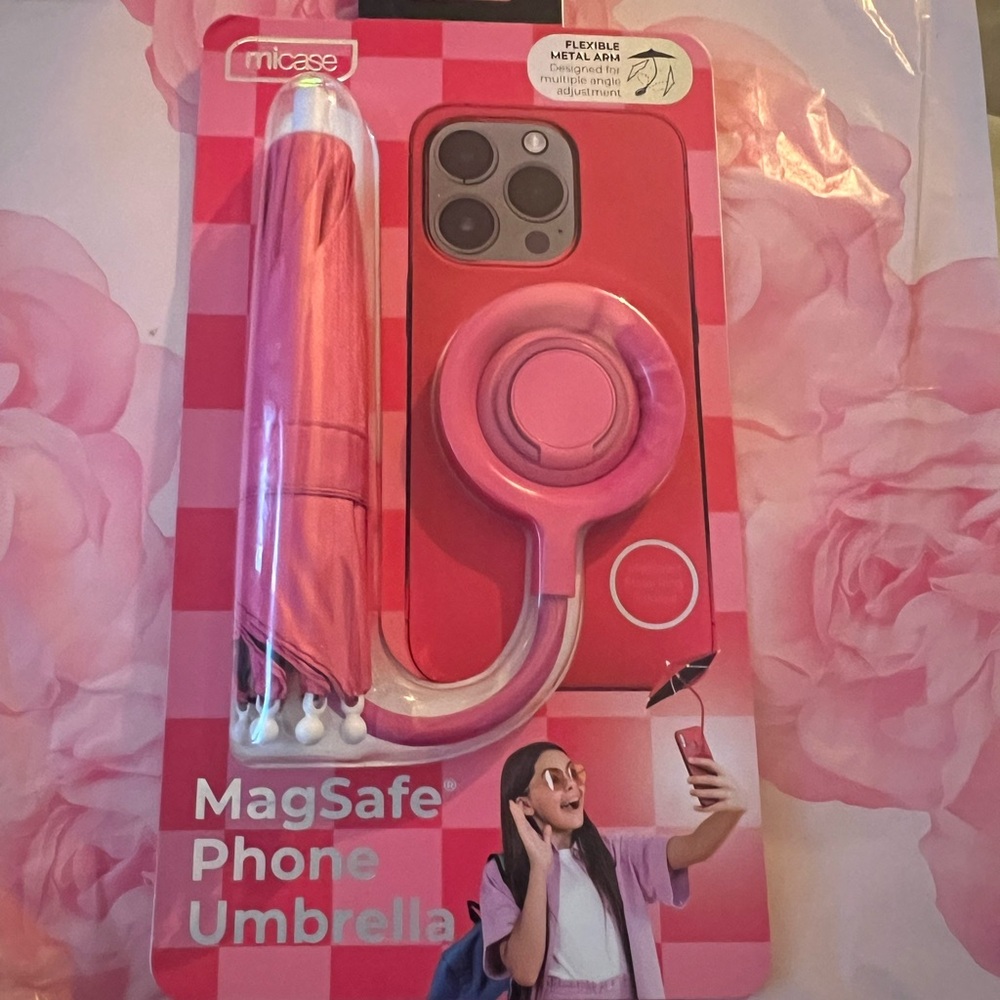 NEW: MagSafe Phone / Tablet Umbrella Pink & Stylus #1